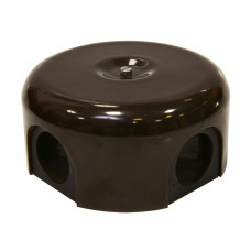 Керамическая распределительная коробка D90 мм, коричневая