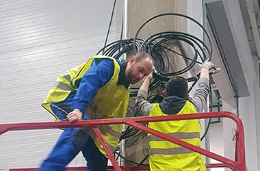 Монтаж силового кабеля